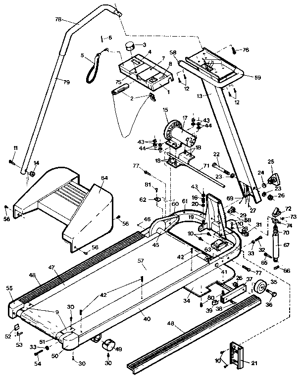 Proform PF822021 unit parts diagram