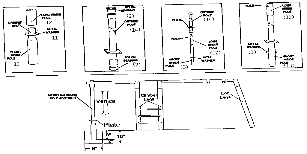 Sears 512720922 pole assemblies diagram