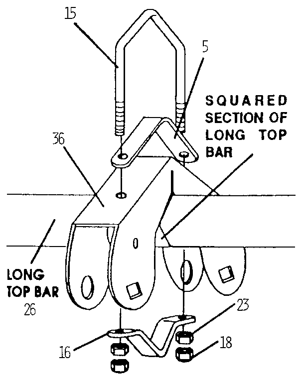 Sears 512720968 top bar brackets diagram
