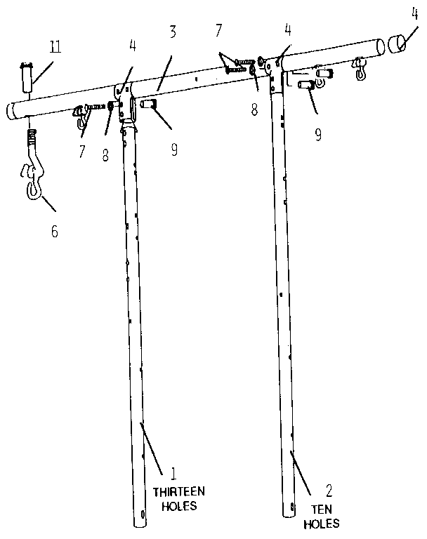 Sears 51272709 bar assembly a diagram