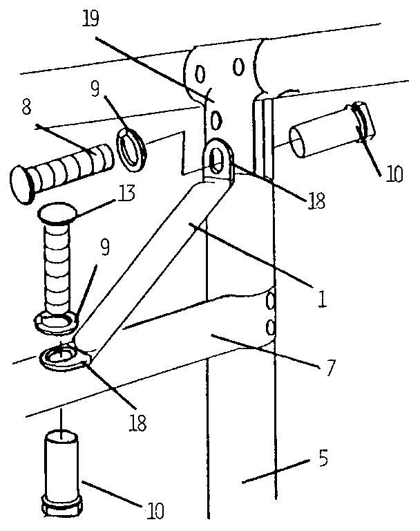 Sears 51272709 leg braces diagram