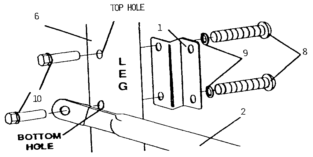 Sears 51272709 cross brace diagram