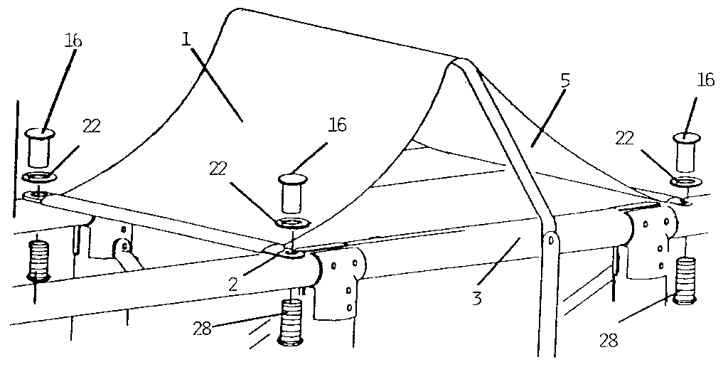 Sears 51272709 canopy roof diagram