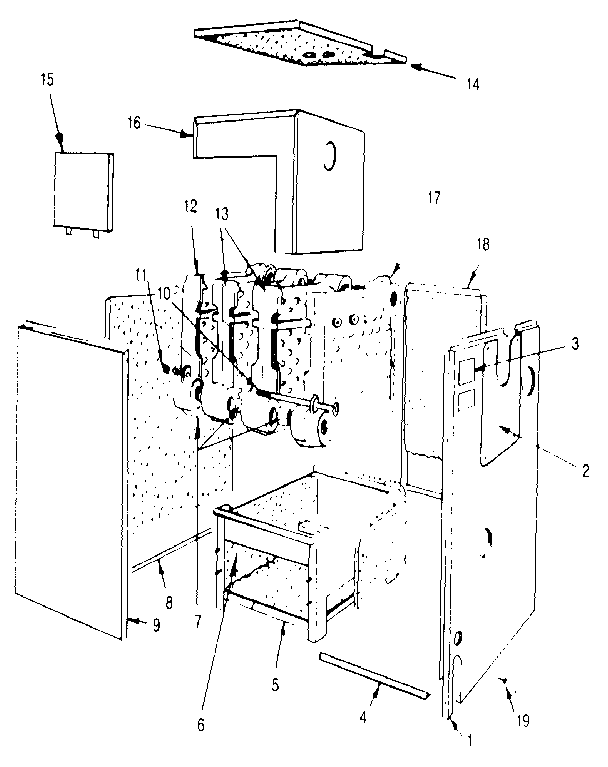 Kenmore 229965340-1980 non-functional replacement parts diagram