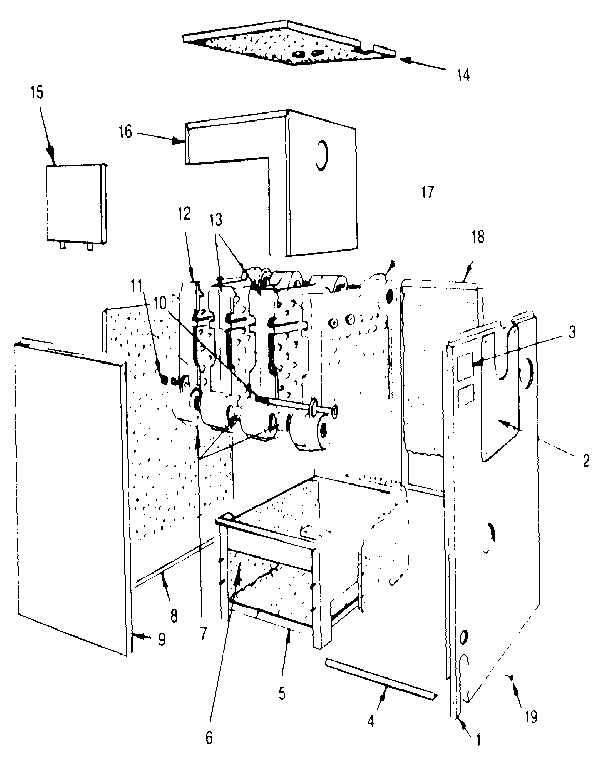 Dunkirk XEB-4 non-functional replacement parts diagram