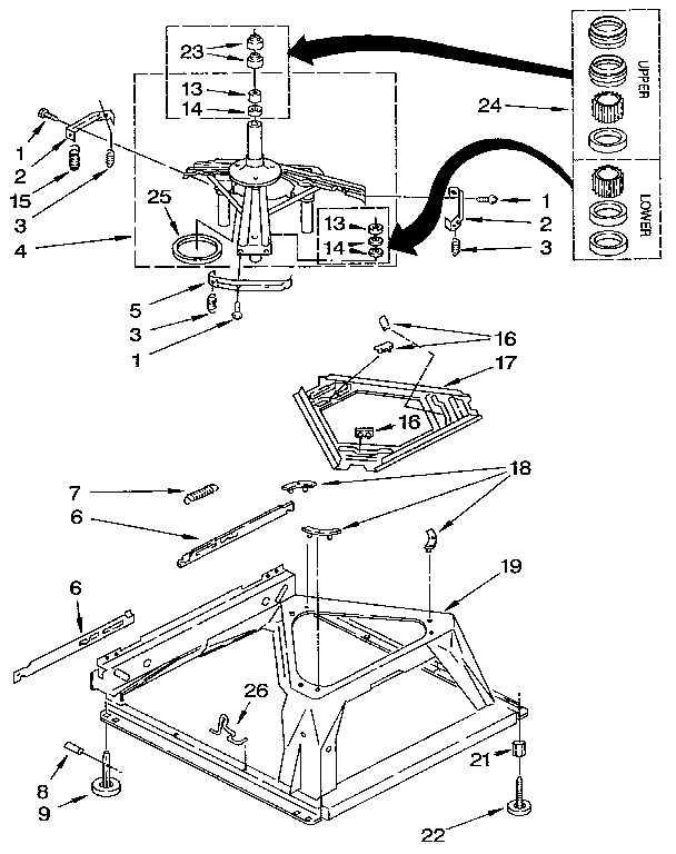 Kenmore 11091210100 machine base diagram