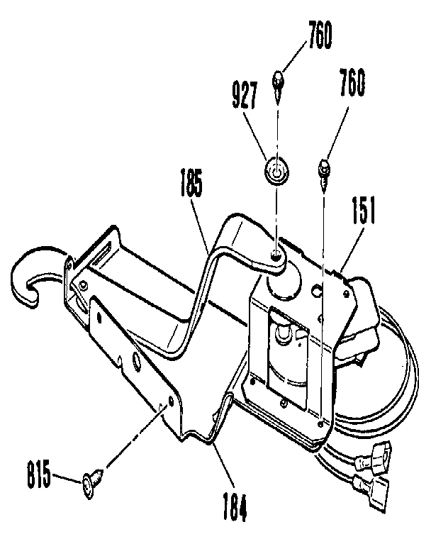 Kenmore 9114042991 door lock section diagram