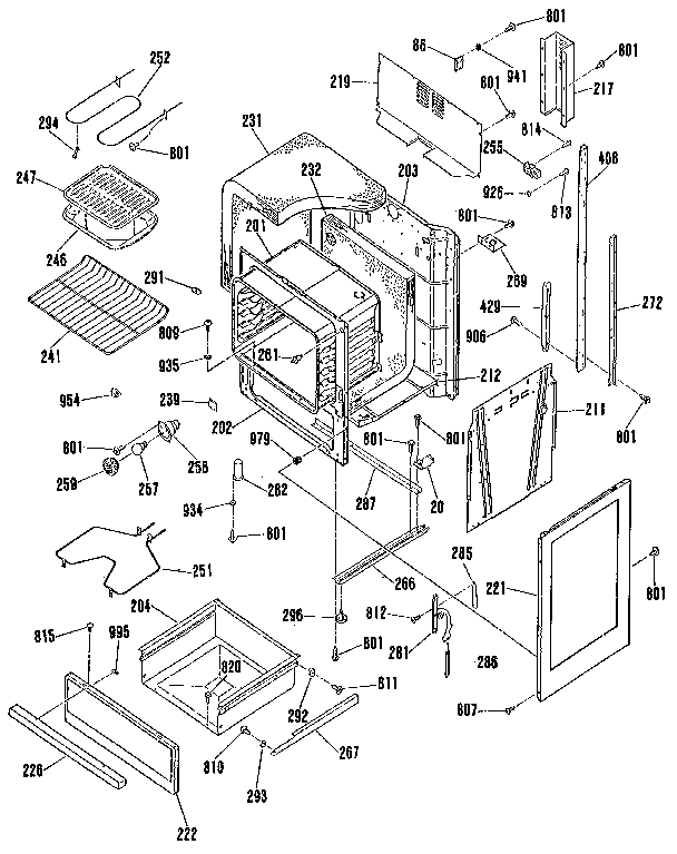 Kenmore 9119871192 lower body section diagram