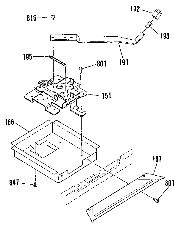Kenmore 9119871192 door lock section diagram