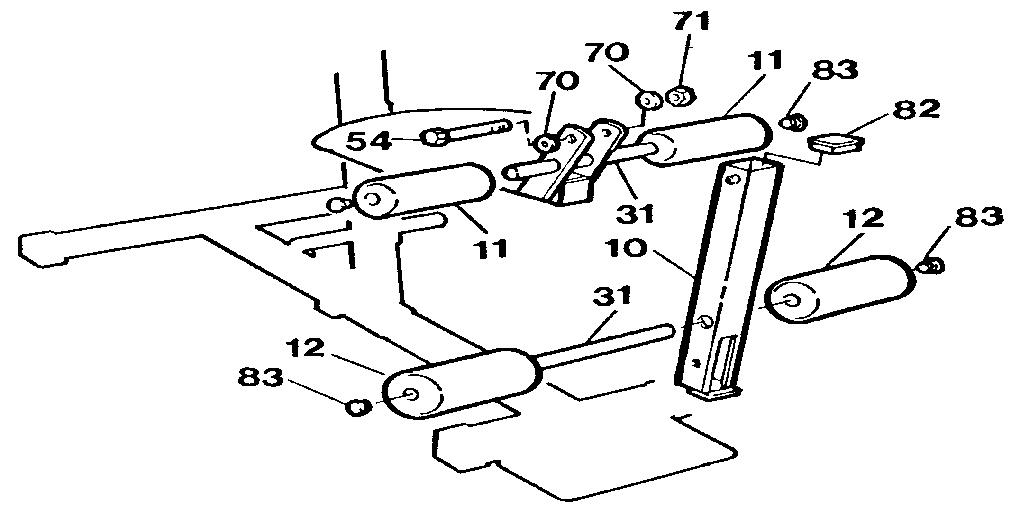 Lifestyler 35415666 leg extension assembly diagram