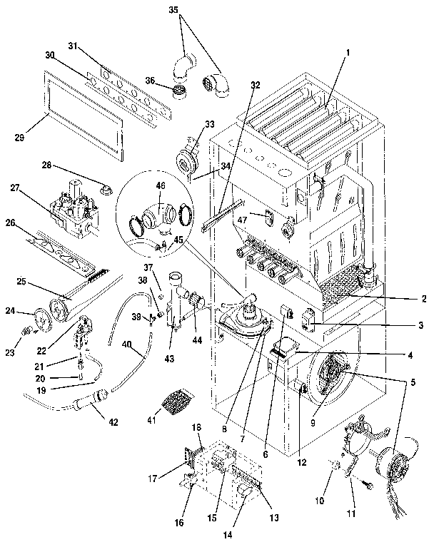ICP NNCU100AH01 functional replacement diagram