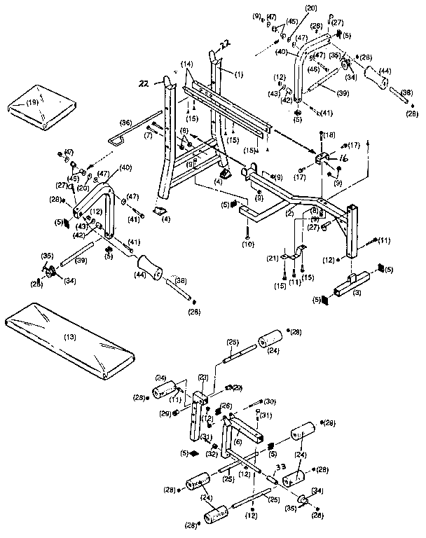Vitamaster POWER800 unit parts diagram