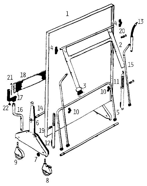 Kettler 7121 unit parts diagram