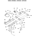 GE JGP300GEL1 burner assembly diagram