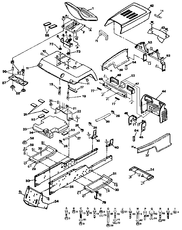 Craftsman 917255934 chassis and enclosures diagram