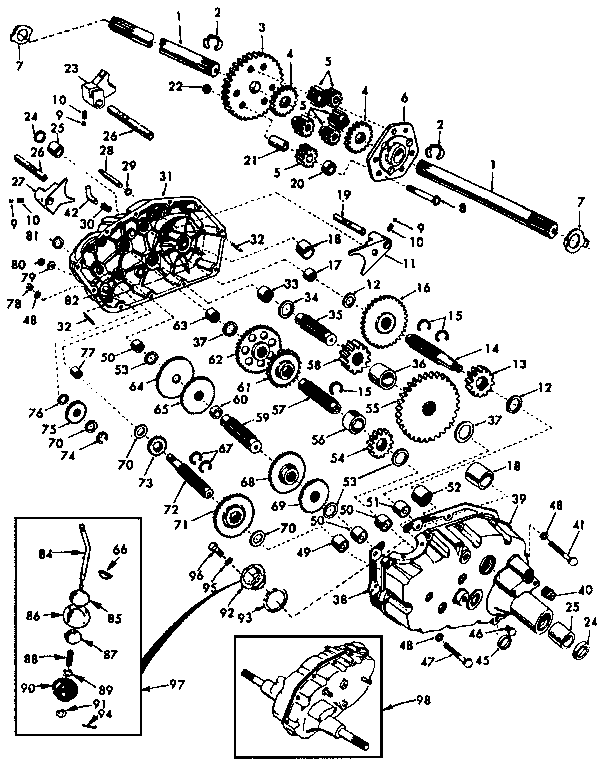 Craftsman 917255934 transaxle diagram