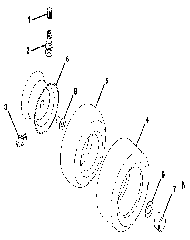 Craftsman 917256881 wheels & tires diagram