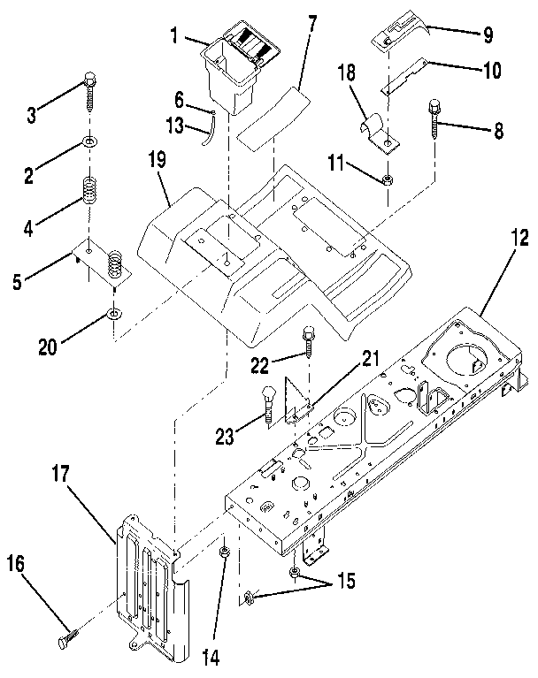 Craftsman 917256881 fender/chassis diagram