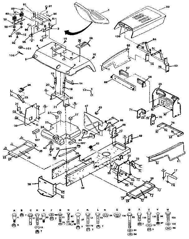 Craftsman 917255941 chassis and enclosures diagram