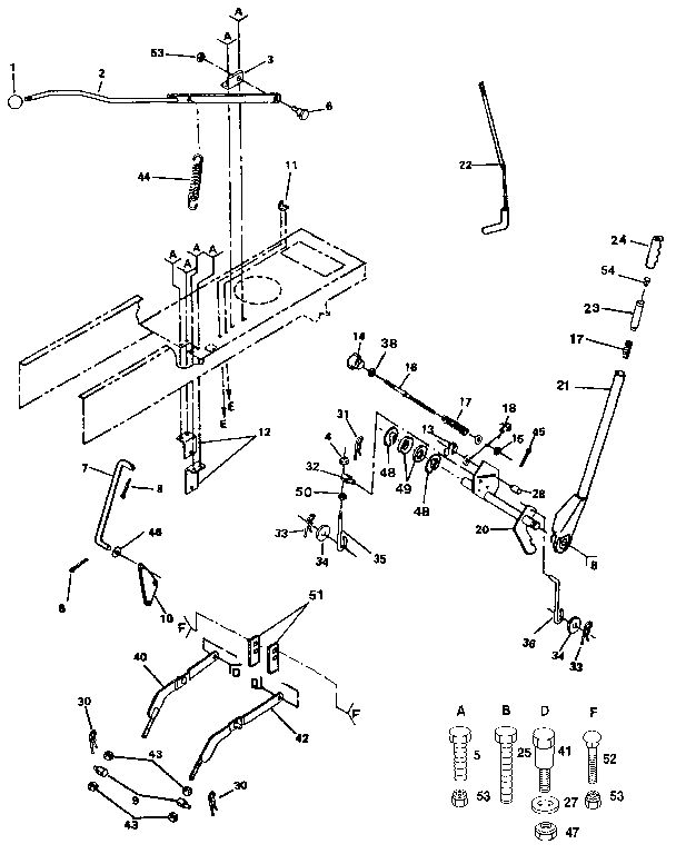 Craftsman 917255941 lift adjustment diagram