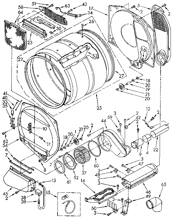 Kenmore 11096293800 bulkhead parts diagram