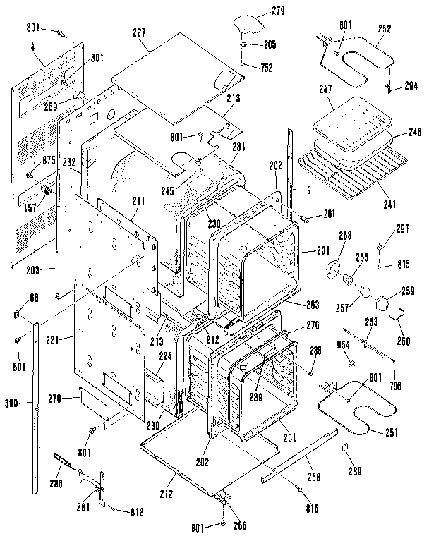 Kenmore 9114132991 body section diagram