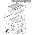 Kenmore 1069632610 compartment separator diagram