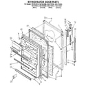 Kenmore 1069632610 refrigerator door diagram