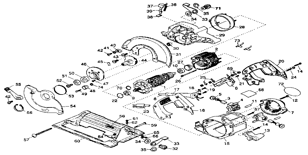 DeWalt DW357 unit parts diagram