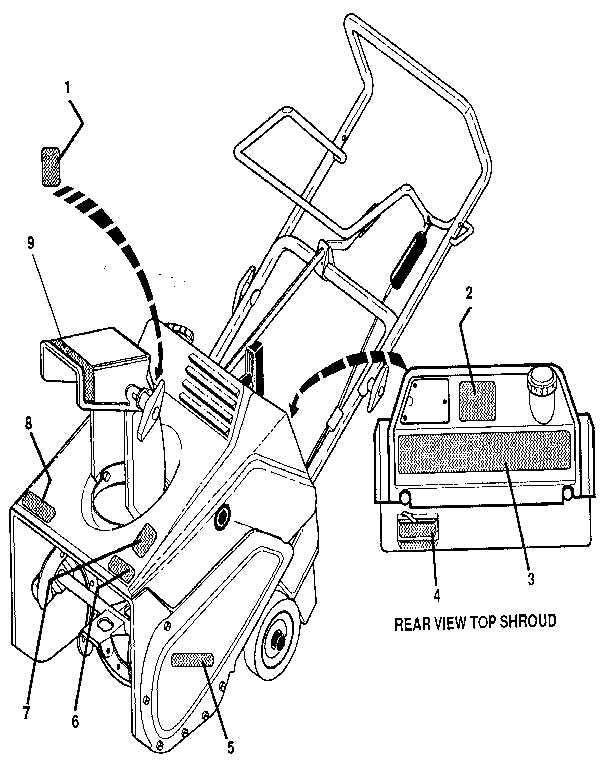Craftsman 536884431 decals diagram