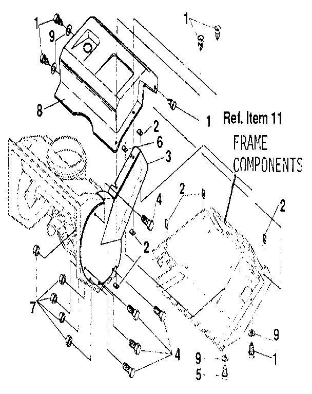 Craftsman 536884350 belt cover diagram