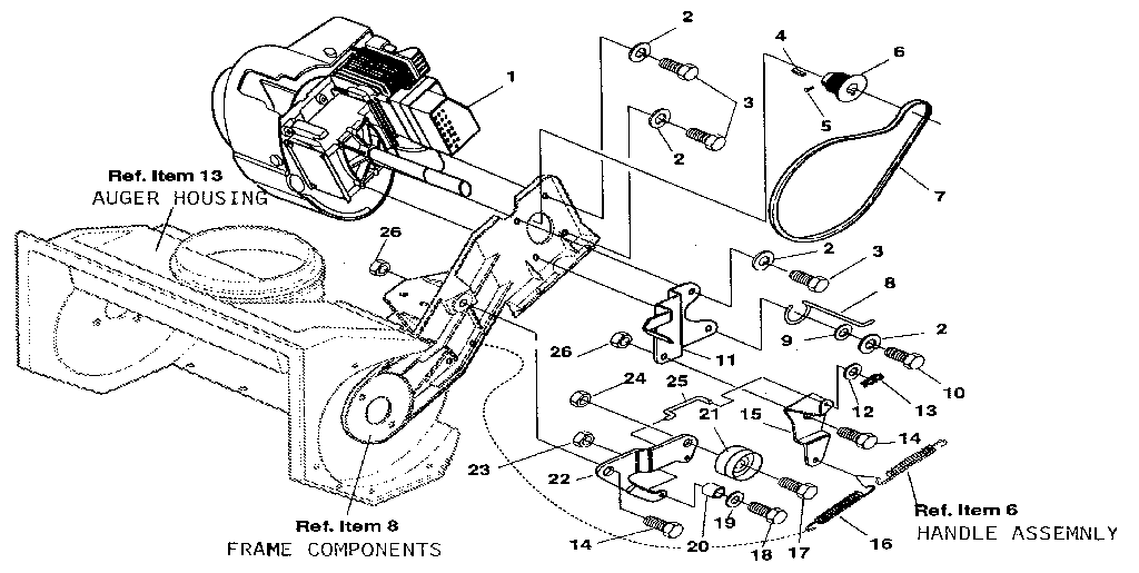 Craftsman 536884350 engine and drive diagram
