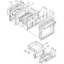 Whirlpool SF387PEYW0 door and drawer diagram