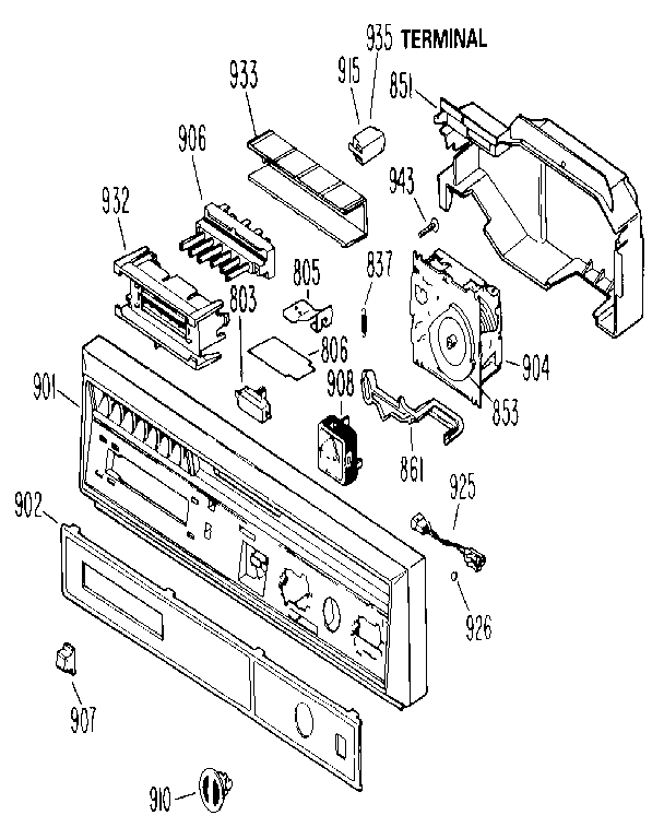 Kenmore 3631572591 escutcheon assembly diagram