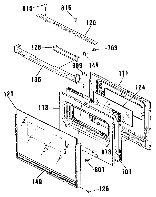 Kenmore 9114712991 door diagram