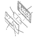 Kenmore 9607402890 oven door diagram