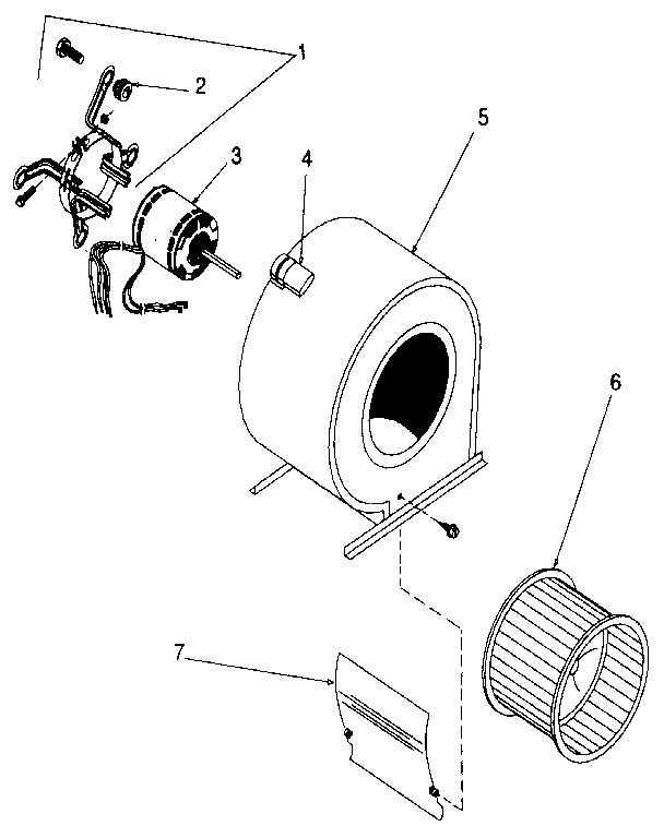 ICP NDGK040KF06 blower diagram