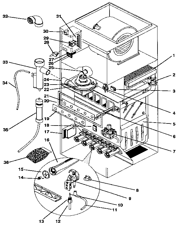 ICP NDGK125KK05 functional diagram