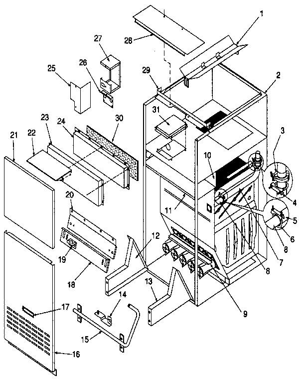 ICP NDGK125KK05 non-functional diagram