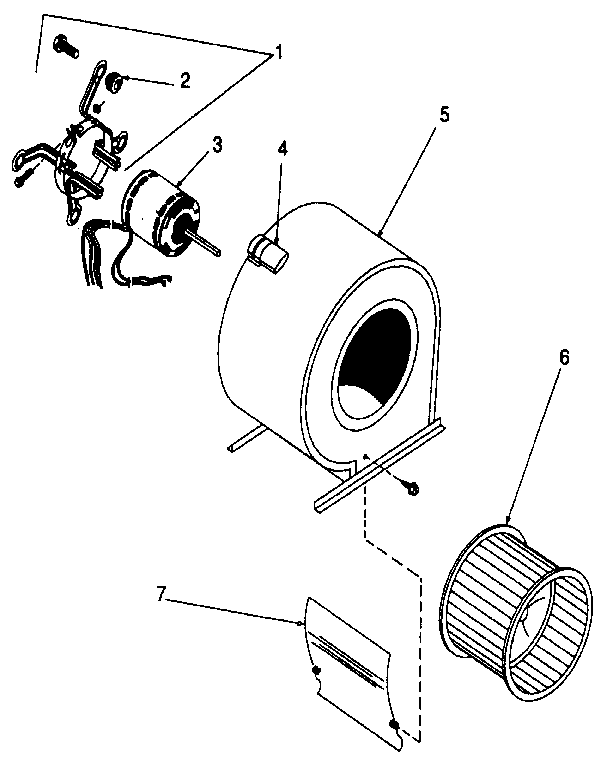 ICP NDLK125DK05 blower diagram
