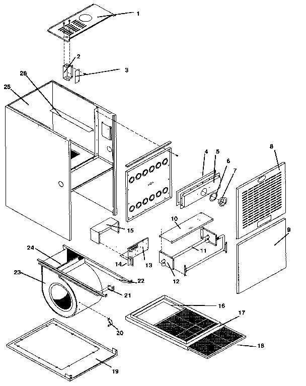 ICP NUG5125BHA1 non-functional diagram