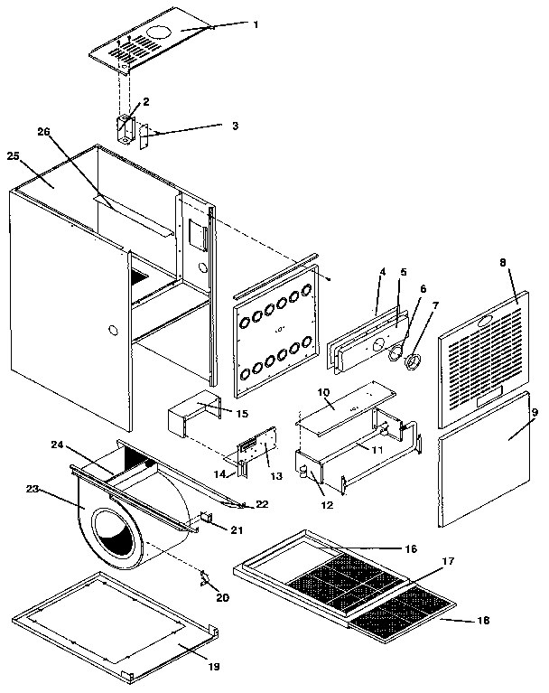 ICP NUG5125BKA1 non-functional diagram