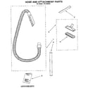 Kenmore 1163238290 hose and attachment diagram