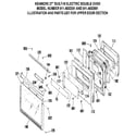 Kenmore 9114832591 upper door section diagram