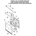 Kenmore 9114832591 lower door section diagram