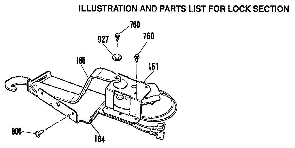 Kenmore 9114832591 lock section diagram