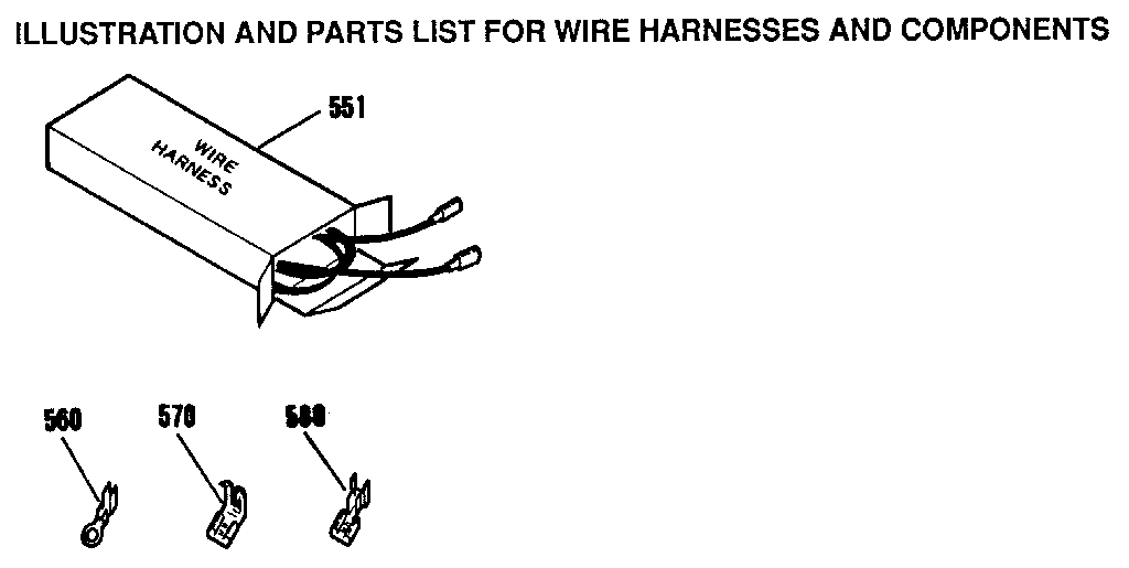 Kenmore 9119333190 wire harness & components diagram