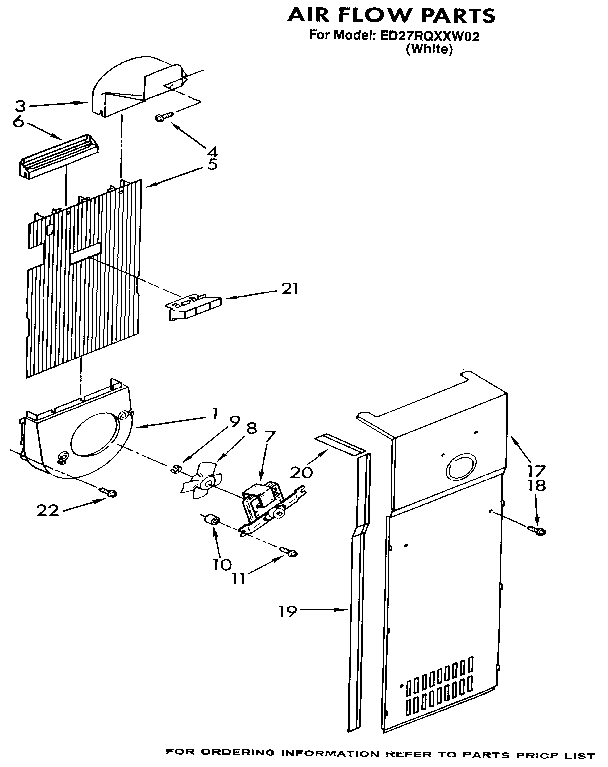 Whirlpool ED27RQXXW02 airflow diagram