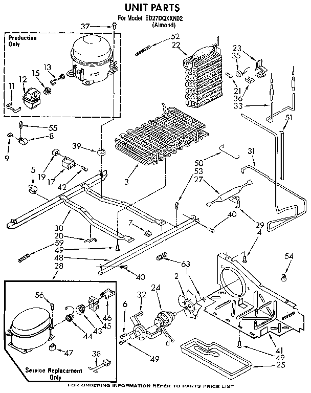 Whirlpool ED27DQXXN02 unit diagram