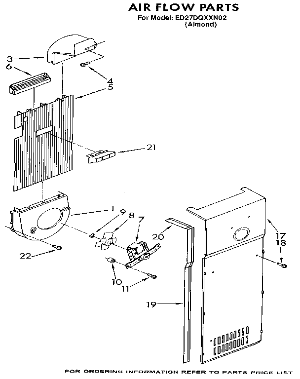 Whirlpool ED27DQXXN02 air flow diagram